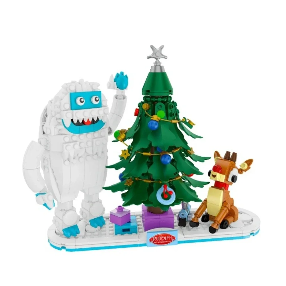 Brick Craft Rudolph & Bumble Holiday Magic Building Set – 586 pcs Christmas Gift